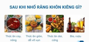 Nhổ răng khôn kiêng ăn gì