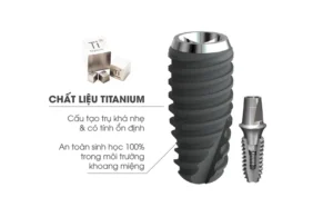 Chất liệu của trụ Implant Dentium